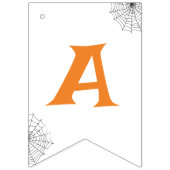 Schattigee zwarte kat Halloween verjaardagsfeestje Vlaggetjes (Derde vlag)