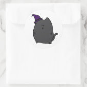 Schattigee zwarte kat heks Sticker (Tas)