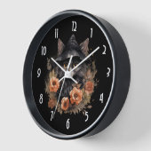 Schattigee zwarte kat in een heks Pet (Hoek)