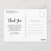 Schattigee zwarte kat in een heks Pet dank u Briefkaart (Achterkant)