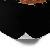 Schattigee zwarte kat in een heks Pet Poster (Hoek)