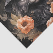 Schattigee zwarte kat in een heks Pet Tissuepapier (Detail)