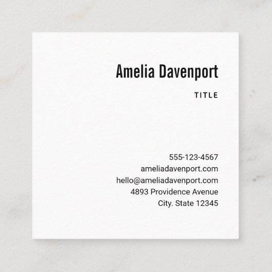 Schattigee zwarte kat in een heks Pet Vierkante Visitekaartje (Achterkant)