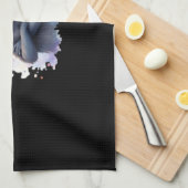 Schattigee zwarte kat in heks Pet - magische Hallo Theedoek (Quarter Fold)