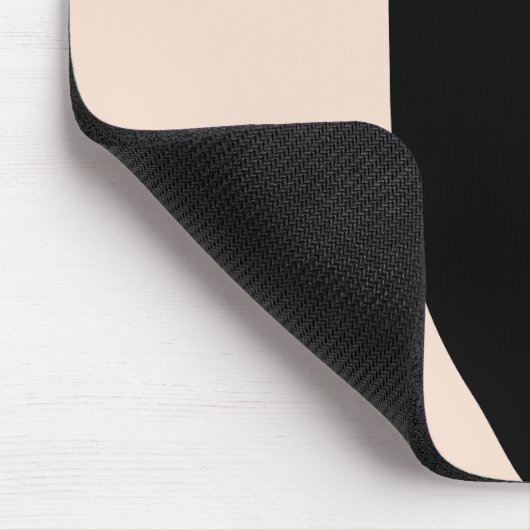 Schattigee zwarte kat in Mid Century stijl Muismat (Hoek)