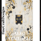 Schattigee Zwarte Kat Kitten Verbergen Peeking AQ7 Tissuepapier