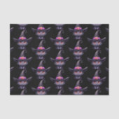 Schattigee zwarte kat met een heks Pet Tissuepapier (Voorkant)