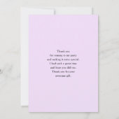 Schattigee zwarte kat met Pet van een heks Bedankkaart (Achterkant)