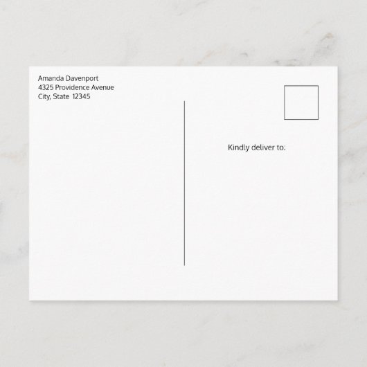 Schattigee zwarte kat met Pet van een heks Uitnodiging Briefkaart (Achterkant)