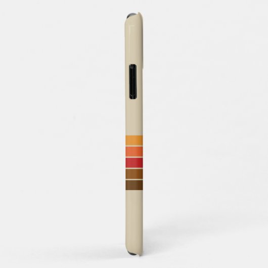 Schattigee zwarte kat met retro strepen Case-Mate iPhone case (Achterkant/rechts)