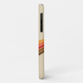 Schattigee zwarte kat met retro strepen Case-Mate iPhone case (Achterkant/links)