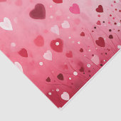 Schattigee zwarte kat met roze harten Decoupage Tissuepapier (Detail)