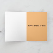 SCHATTIGEE ZWARTE KAT MOEDERDAG KAART (Binnen)