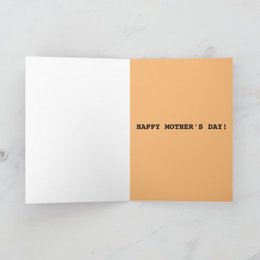 SCHATTIGEE ZWARTE KAT MOEDERDAG KAART (Binnen)