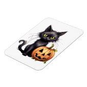 Schattigee Zwarte Kat Ontwerpmagneet Magneet (Linkerzijde)