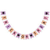 Schattigee zwarte kat pastel halloween Trick or tr Vlaggetjes