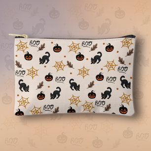 Schattigee Zwarte Kat Pompoen Halloween Patroon Etui