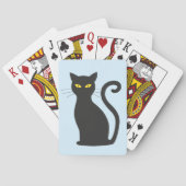 SCHATTIGEE ZWARTE KAT SPEELKAARTEN (Achterkant)