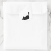 Schattigee Zwarte Kat Sticker Sticker (Tas)