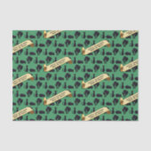 Schattigee zwarte katten blij met Halloween! Trick Tissuepapier (Voorkant)