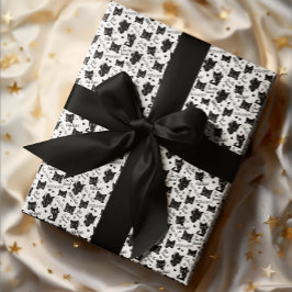 Schattigee zwarte katten en Gezegden Cadeaupapier