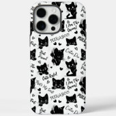 Schattigee zwarte katten en Gezegden Case-Mate iPhone Case (Achterkant)