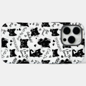 Schattigee zwarte katten en Gezegden Case-Mate iPhone Case (Achterkant (horizontaal))