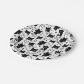 Schattigee zwarte katten en Gezegden Papieren Bordje (Gekanteld)