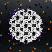 Schattigee zwarte katten en Gezegden Papieren Bordje