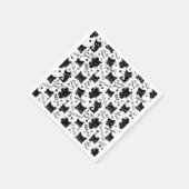 Schattigee zwarte katten en Gezegden Servet (Hoek)