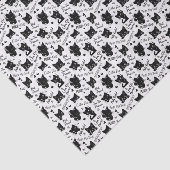 Schattigee zwarte katten en Gezegden Tissuepapier (Detail)