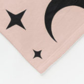 Schattigee zwarte katten en hemelse Halloween Fleece Deken (Hoek)