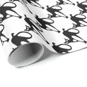 Schattigee zwarte katten Halloween inpakpapier (Rol Hoek)