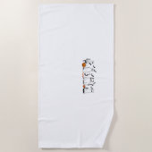 Schattigee zwarte katten in spookkostuum Vrouwen e Strandlaken (Voorkant)