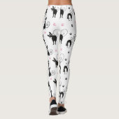 Schattigee zwarte katten leggings (Achterkant)