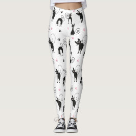 Schattigee zwarte katten leggings