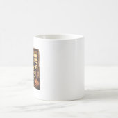 Schattigee zwarte kattenheks met pompoenemmer koffiemok (Center)