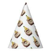 Schattigee zwarte kattenverjaardag | Kitten Pawty Feesthoedjes (Links)