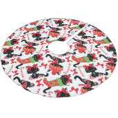 SCHATTIGEE ZWARTE KERST KITTENS IN KOUSEN KERSTBOOM ROK (Gekanteld)