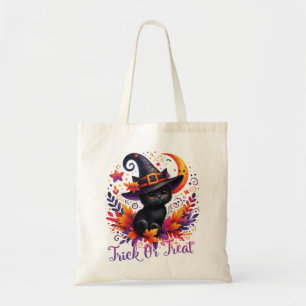 Schattigee zwarte kitten Trick or treat tas
