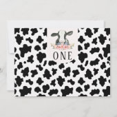 Schattigee Zwarte Koe Print Foto Heilige Koe 1e Ve Kaart (Achterkant)