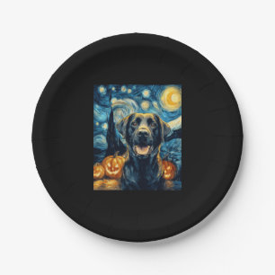 Schattigee Zwarte Labrador Hond Halloween Jack O L Papieren Bordje