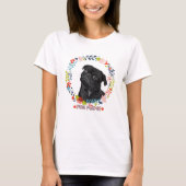 Schattigee zwarte mopshond - Pug Mama T-shirt (Voorkant)