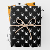 Schattigee zwarte Oranje spin Inpakpapier Vel (In situ)