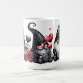 SCHATTIGEE ZWARTE & RODE VALENTIJNSE DAGGNOMEN KOFFIEMOK (Center)