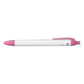 Schattigee zwarte roze Kawaii pen (Bovenkant)