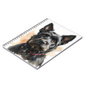 SCHATTIGEE ZWARTE SCHOTSE TERRIËRHOND NOTITIEBOEK (Linkerzijde)