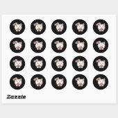 Schattigee zwarte team ontvangt liefde Sticker (Vel)