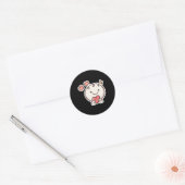 Schattigee zwarte team ontvangt liefde Sticker (Envelop)