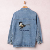 Schattigee zwartgekapte chickadee denim jacket (Hangar)